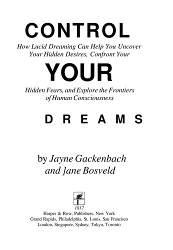 Cover for Control your dreams