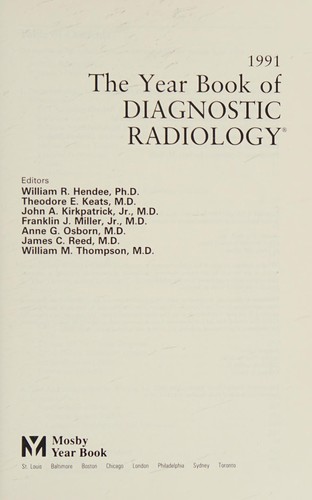 Cover for Year Book of Diagnostic Radiology, 1991 (Year Book of Diagnostic Radiology)