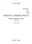 Cover for Studi su Charles Péguy
