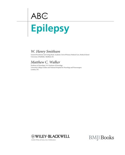Cover for ABC of epilepsy
