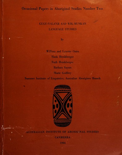 Cover for Gugu-Yalanji and Wik-Munkan language studies