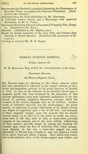Cover for On electro-magnetic clocks