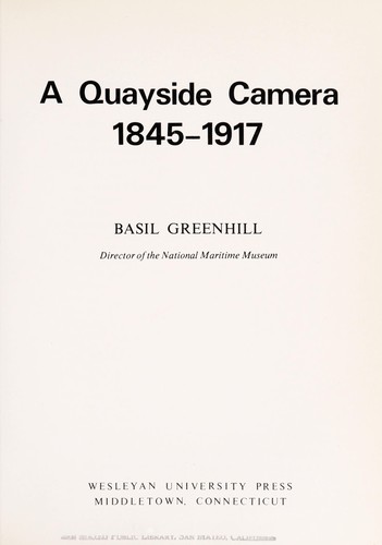 Cover for A quayside camera, 1845-1917