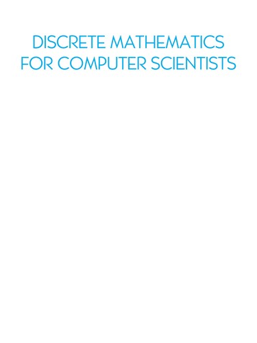 Cover for Discrete mathematics for computer science