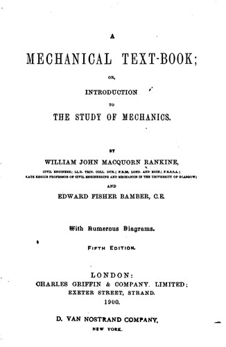 Cover for A Mechanical Text-book