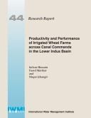 Cover for Productivity and Performance of Irrigated Wheat Farms Across Canal Commands in the Lower Indus Basin (Research Report)