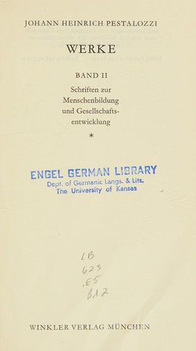Cover for Schriften zur Menschenbildung und Gesellschaftsentwicklung