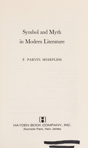 Cover for Symbol and myth in modern literature