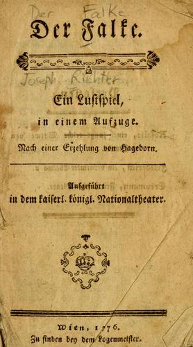 Cover for Der Falke