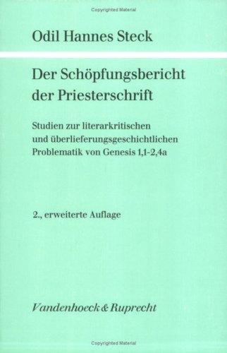 Cover for Der Schöpfungsbericht der Priesterschrift