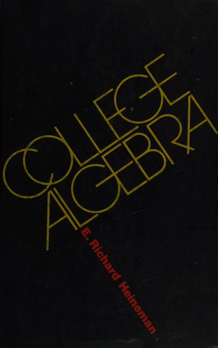 Cover for College algebra