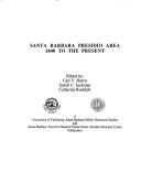 Cover for Santa Barbara Presidio Area Eighteen Forty to Present