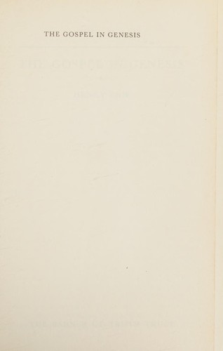Cover for The Gospel in Genesis