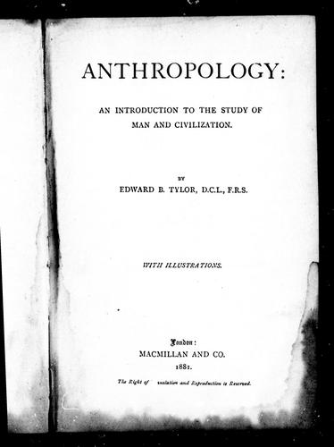 Cover for Anthropology