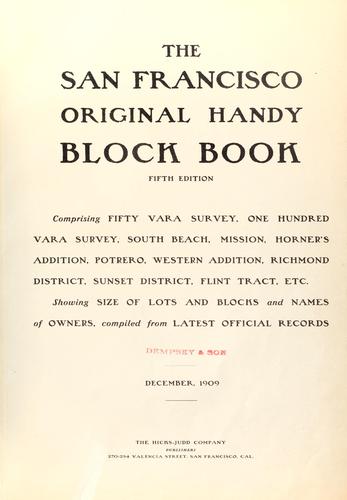Cover for The San Francisco original handy block book