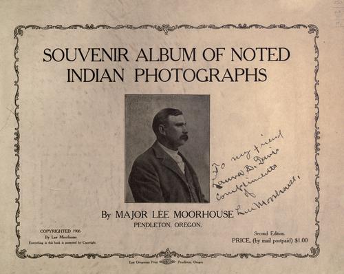 Cover for Souvenir album of noted Indian photographs