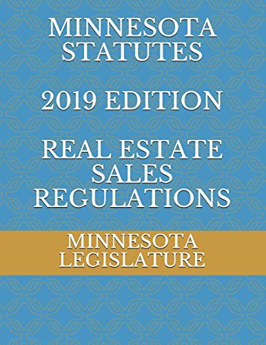 Cover for MINNESOTA STATUTES 2019 EDITION REAL ESTATE SALES REGULATIONS