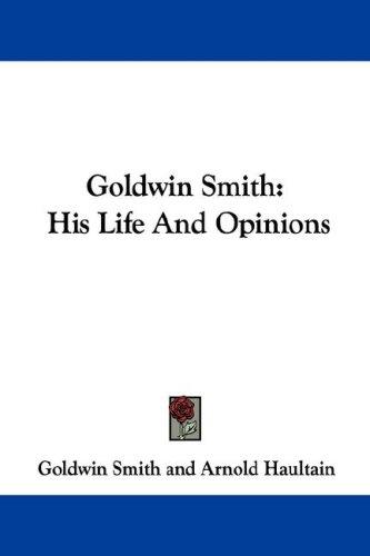 Cover for Goldwin Smith