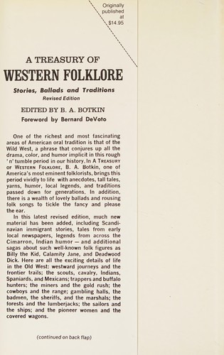 Cover for A treasury of Western folklore