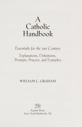 Cover for A Catholic handbook