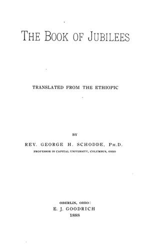 Cover for The Book of Jubilees