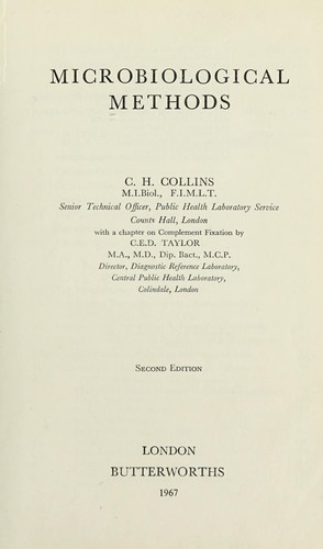 Cover for Microbiological methods