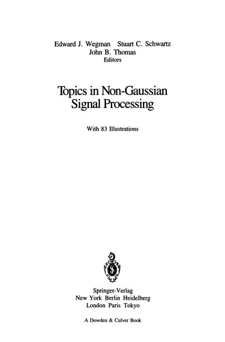 Cover for Topics in Non-Gaussian Signal Processing