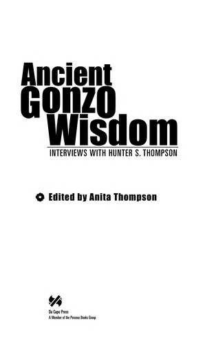 Cover for Ancient Gonzo wisdom