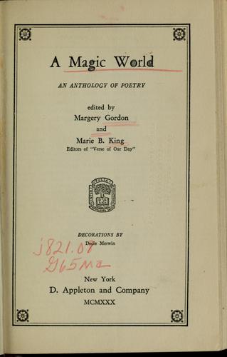 Cover for A magic world