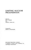 Cover for Limiting nuclear proliferation