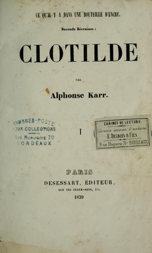 Cover for Clotilde