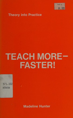 Cover for Teach more--faster
