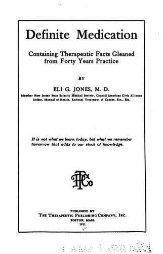Cover for Definite medication