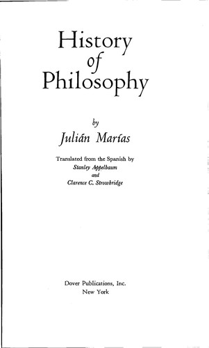 Cover for History of Philosophy (Historia de la Filosofia)