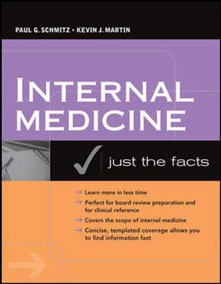 Cover for Internal Medicine Just The Facts,1/E,2008