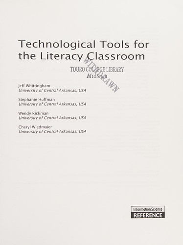 Cover for Technological tools for the literacy classroom