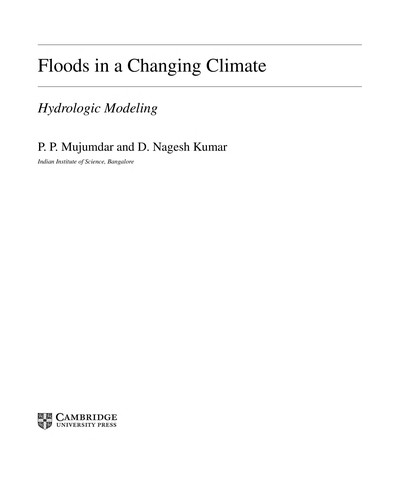 Cover for Floods in a changing climate