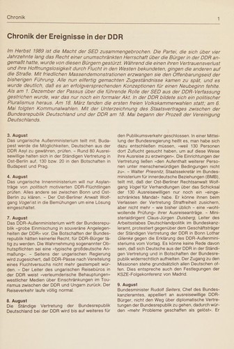 Cover for Chronik der Ereignisse in der DDR