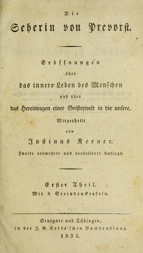 Cover for Die Seherin von Prevorst