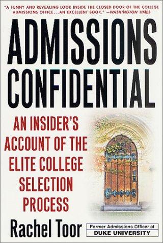 Cover for Admissions Confidential