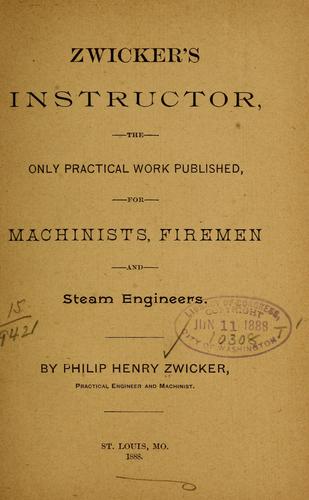 Cover for Zwicker's instructor