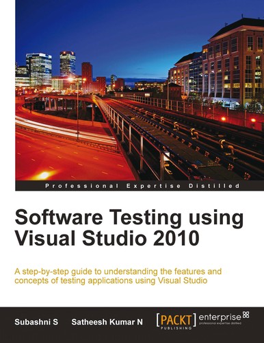 Cover for Software testing using Visual Studio 2010