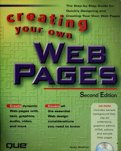 Cover for Creating your own Web pages