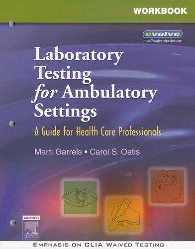 Cover for Workbook for Laboratory Testing for Ambulatory Settings