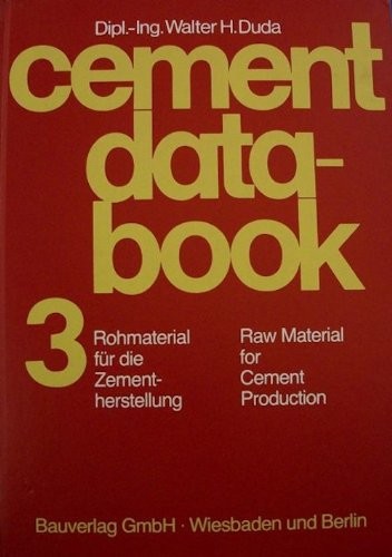 Cover for Cement Data Book, Volume 3