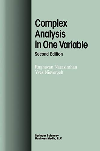 Cover for Complex Analysis in One Variable