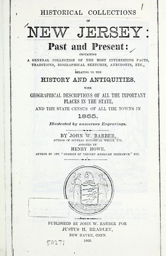 Cover for Historical collections of New Jersey