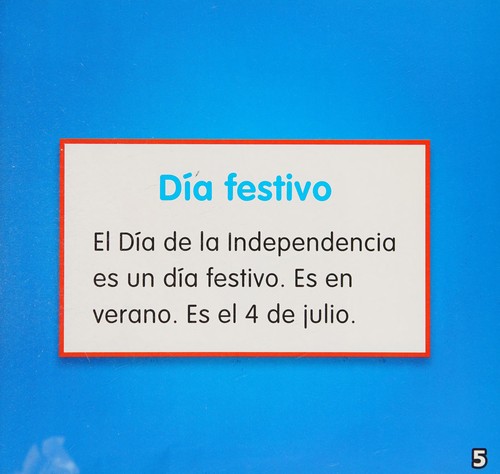 Cover for Celebramos el día de la Independencia en verano
