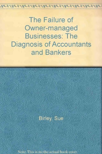 Cover for The failure of owner-managed businesses
