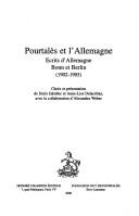 Cover for Pourtalès et l'Allemagne
